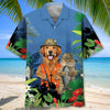 BlueJose Funny Dog And Cat Fishing Hawaiian Shirt