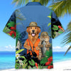 BlueJose Funny Dog And Cat Fishing Hawaiian Shirt