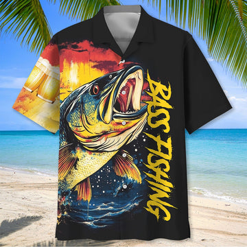 BlueJose I Rescue Fish From Water And Beer From Bottle Hawaiian Shirt