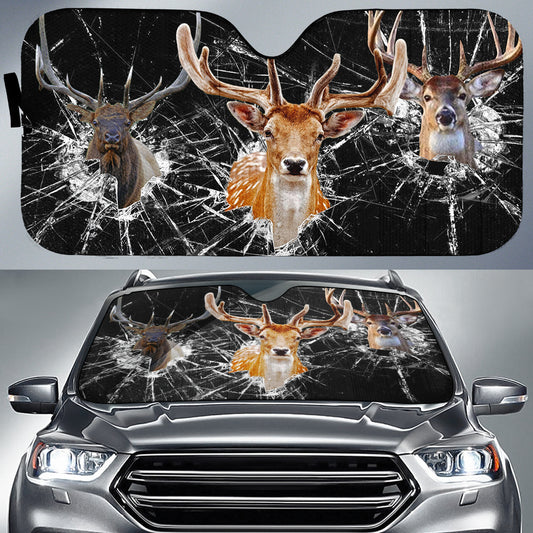 BlueJose Deer All Over Printed 3D Sun Shade