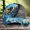 BlueJose Custom Name Fishing Water Pattern Cap
