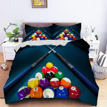 BlueJose Billiards Table Bedding Set