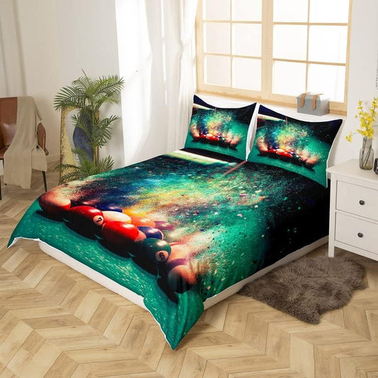 BlueJose Billiards Tie-dye Pattern Bedding Set