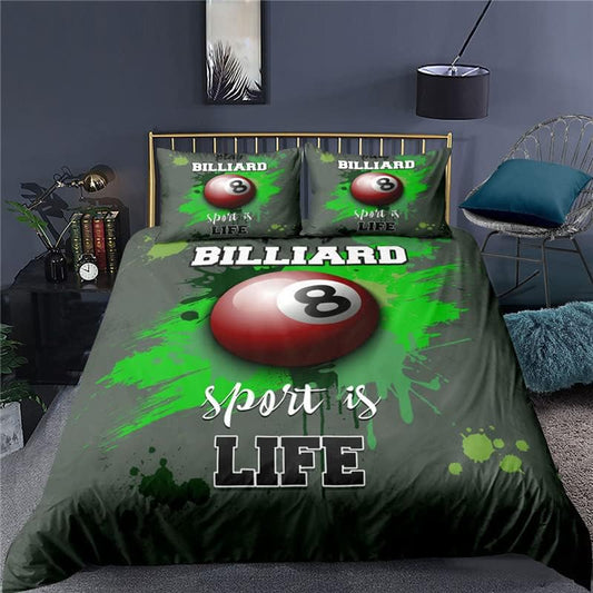 BlueJose Billiards Sport is Life Bedding Set