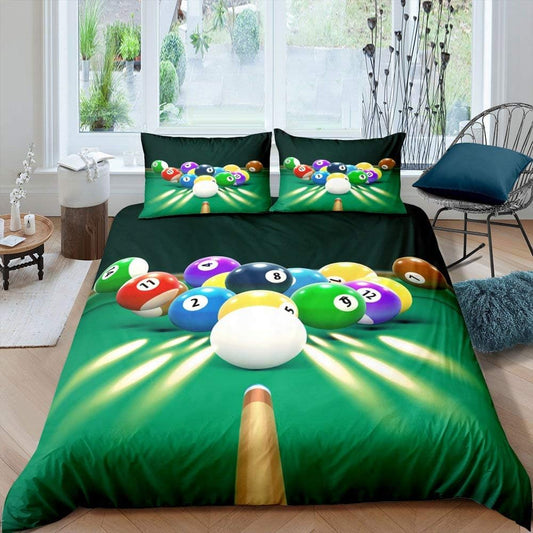 BlueJose Colorful Billiards Balls Bedding Set