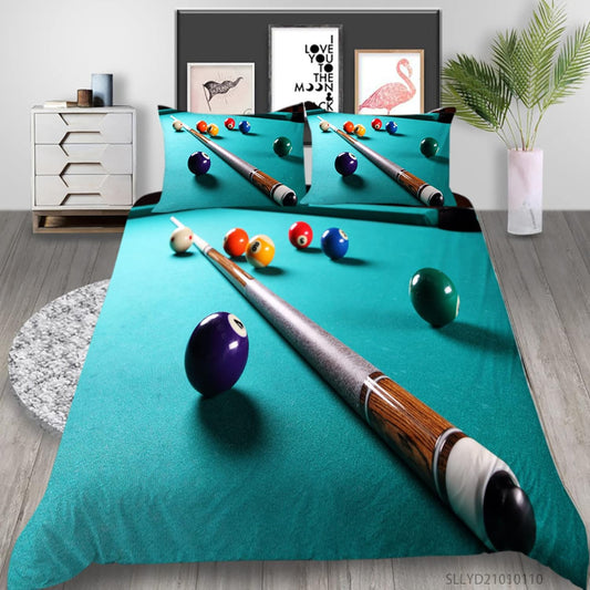 BlueJose Love Billiards Bedding Set