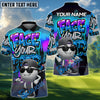 BlueJose Face Your Fear Street Golf Polo Shirt, Customized Name & Team Name 3D Shirts (4 Colors)