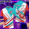 BlueJose Bowling And Pins The Twinside Flame Customized Name 3D Shirt (4 Colors)