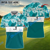 BlueJose Golf Polo Shirt with Camo Print and Heartbeat Customized Name, Team Name 3D Shirts (4 Colors)