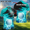 BlueJose Golf Thunder Breaker Customized Name, Team Name 3D Shirts (4 Colors)