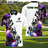 BlueJose Fireball Golf Shirt Customized Name, Team Name 3D Shirts (4 Colors)
