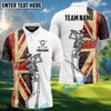 BlueJose Skeleton Golf Flag Options Personalized Name, Team Name 3D Shirt (4 Colors)