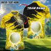 BlueJose Golf Thunder Breaker Customized Name, Team Name 3D Shirts (4 Colors)