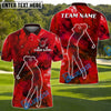 BlueJose Galaxy Swing Golf Shirt Customized Name, Team Name 3D Shirts (4 Colors)