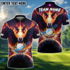 BlueJose Eagle Glow Golf Polo Shirt Customized Name, Team Name 3D Shirts (4 Colors)