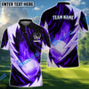 BlueJose Lightning Strike Polo Golf Shirt Customized Name, Team Name 3D Shirts (4 Colors)