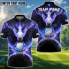 BlueJose Eagle Glow Golf Polo Shirt Customized Name, Team Name 3D Shirts (4 Colors)