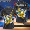 BlueJoses Bowling And Pins Strike Flame Multicolor Customized Name 3D Shirt ( 4 Colors )