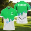 BlueJose Golf Ice Cream Melting On Ball Cone Multicolor Option Polo Shirt (6 Colors)