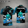 BlueJose Bowling And Pins Flame Smoke Customized Name 3D Shirt (4 Colors)