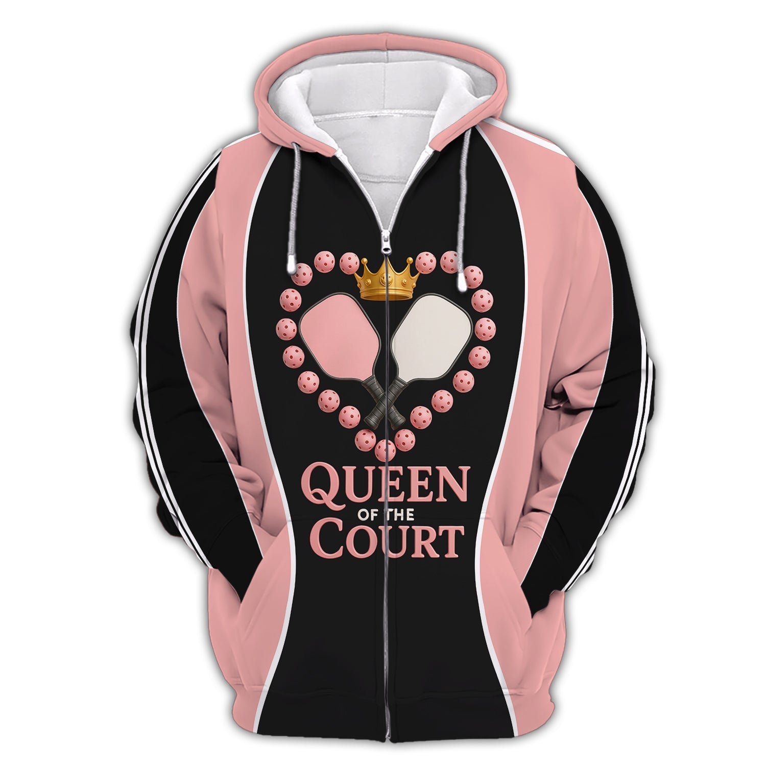Funny Polos For Pickleball, Queen of the Court Pickleball Shirt, Gift For Women's Players