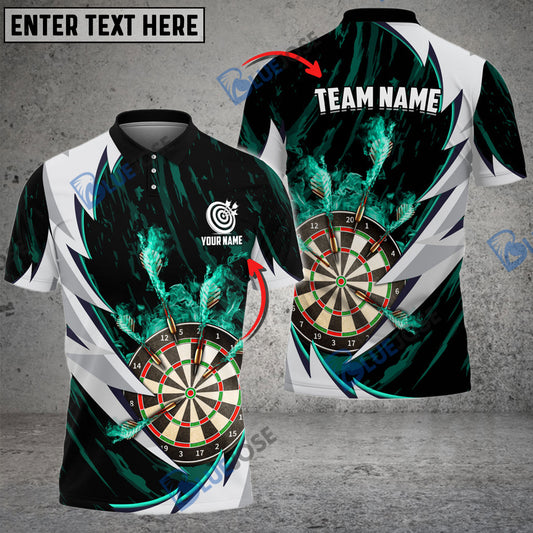 BlueJose Fire Thunderstorm Darts Personalized Name, Team Name 3D Shirt (6 Colors)