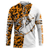 BlueJose Halloween Personalized Orange Camo Bass Long Sleeve