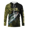 Bluejose Custom Striped Bass Fishing Camouflage Personalized Name 3D Hoodie