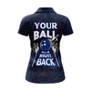 BlueJose Funny Blue Bowling Your Ball Will Be Right Back Premium Customized Name 3D Shirt For Women Personalized Shirts For Bowling Players