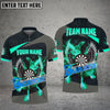 BlueJose Darts Wings Of Flame Personalized Name, Team Name 3D Shirt (4 Colors)