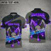 BlueJose Darts Wings Of Flame Personalized Name, Team Name 3D Shirt (4 Colors)