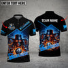 BlueJose Billiards 8 Ball Hands Of Skull Flame Personalized Name, Team Name Unisex Shirt ( 4 Colors )