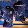 BlueJose Bowling And Pins Thunder Multicolor Customized Name, Team Name 3D Shirt