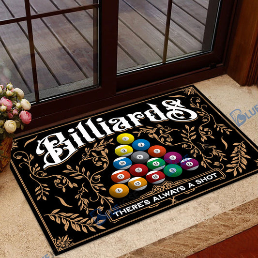 BlueJose Billiards There's Alway A Shot Doormat