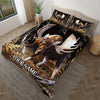 Bluejose Moose Hunting Forest All Over Printed Bedding Set
