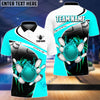 BlueJoses Bowling and Pins Broken Multicolor Personalized Name Team Name 3D Shirt, Personalized Shirts For Bowling Players