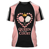 Funny Polos For Pickleball, Queen of the Court Pickleball Shirt, Gift For Women's Players