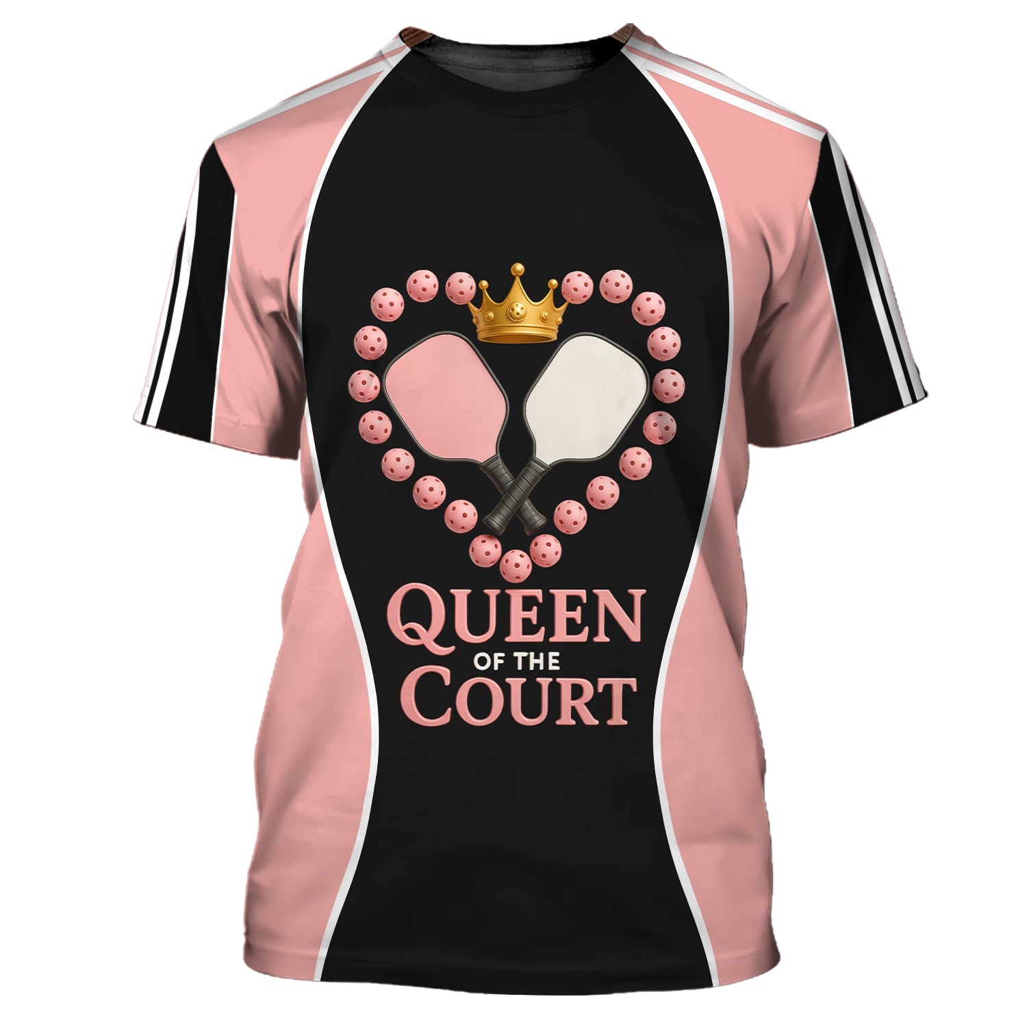 Funny Polos For Pickleball, Queen of the Court Pickleball Shirt, Gift For Women's Players
