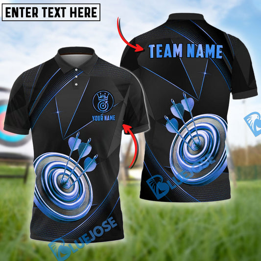 BlueJose Archery Premium Crown Customized Name 3D Shirt (4 Colors)