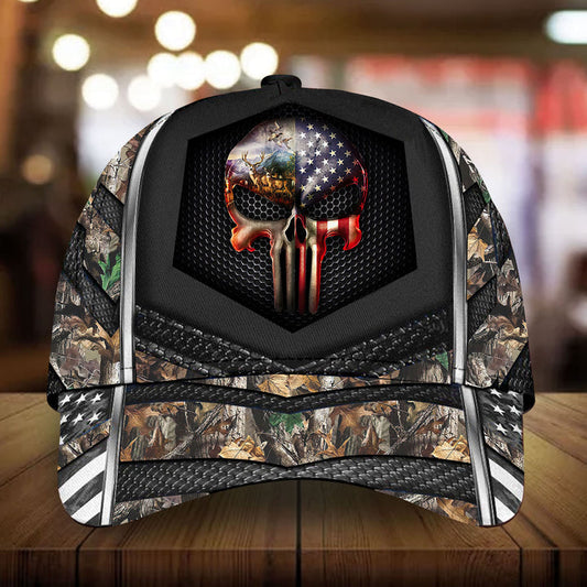 BlueJose Premium Punisher Skull Hunting Cap