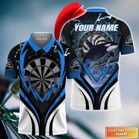 BlueJose Bullseye Dartboard Personalized Name, Team Name 3D Shirt