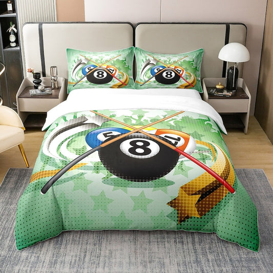 BlueJose Billiards Ball Cue 3D Stars Graffiti Bedding Set