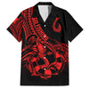 BlueJose Fish Hook Tattoo Pattern Hawaiian Shirt (4 Colors)
