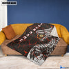 BlueJose Custom Name Billiards Dragon Blanket