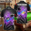 BlueJose Billiards Ball 8&9 Spinning Wind Skull Eye Personalized Name, Team Name Unisex Shirt ( 4 Colors )