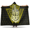 VikingStyle Hooded Blanket -Viking Odin Wolf GoldHooded Blanket A95