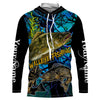 Bluejose Blue Camo Walleye Fishing Custom Long Sleeve Fishing Shirts
