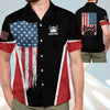BlueJoses USA Bowling Flag Personalized Name Hawaiian Shirt