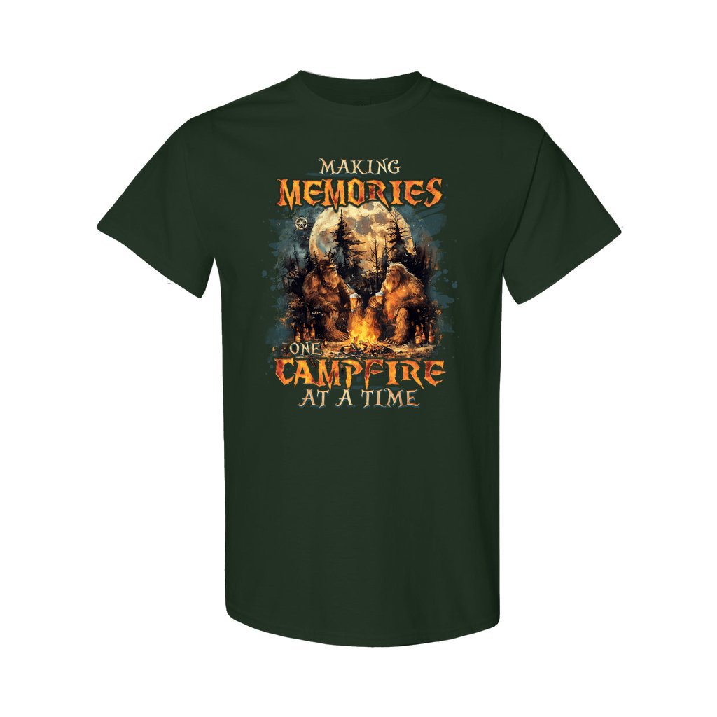 MAKING MEMORIES ONE CAMPFIRE AT A TIME BIGFOOT COTTON SHIRT - TLNO2409249