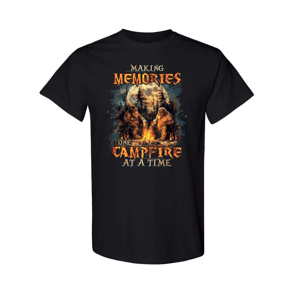 MAKING MEMORIES ONE CAMPFIRE AT A TIME BIGFOOT COTTON SHIRT - TLNO2409249